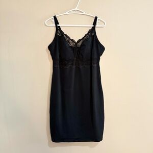 Voglio Black & Lace Shapewear Slip Dress Medium Compression